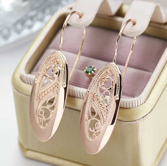 Hollow Gold Earrings