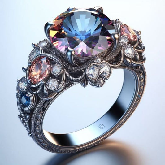 Sapphire Orbit Luxury Ring