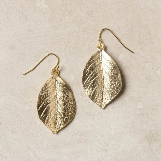 Gold Leaf Earrings