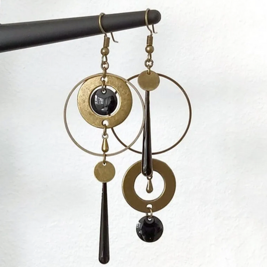 Golden Dangling Earrings