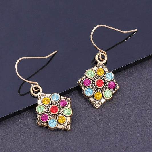 Colorful Crystals Earrings