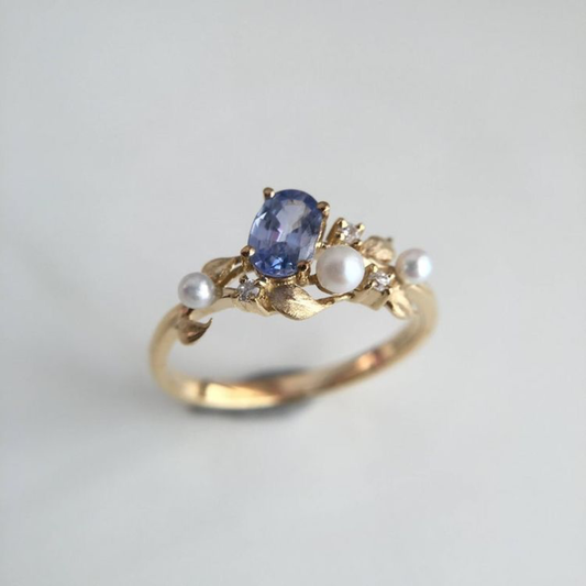 Blue Pearl Garden Ring