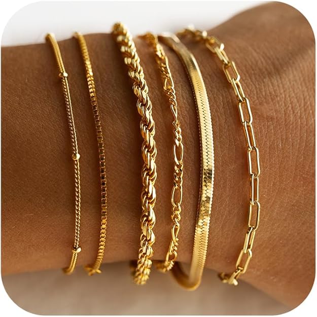 Isabella Vernetta Bracelet Set | White Gold
