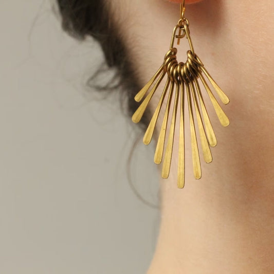 Golden Dangling Earrings