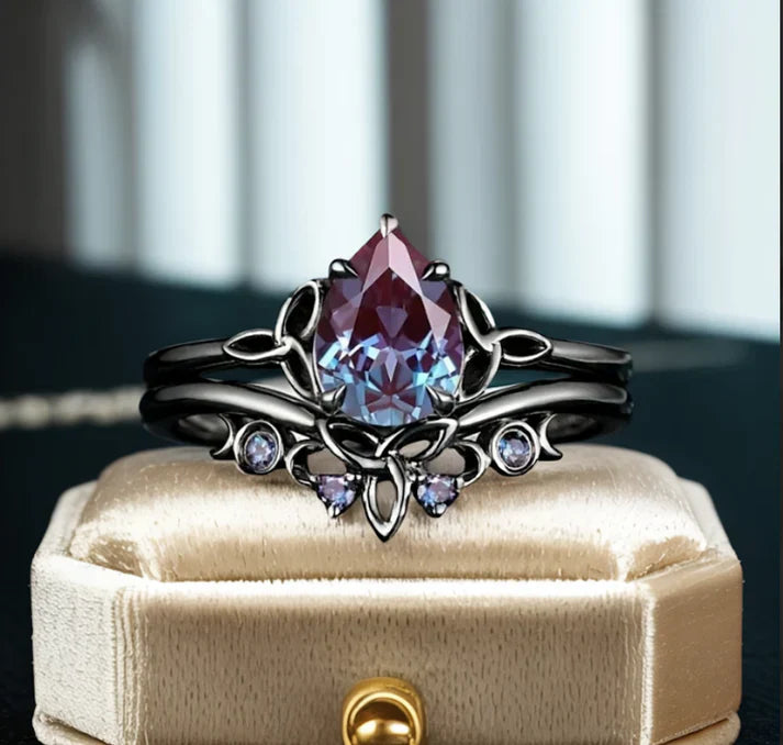 Vintage Ruby Amethyst Ring