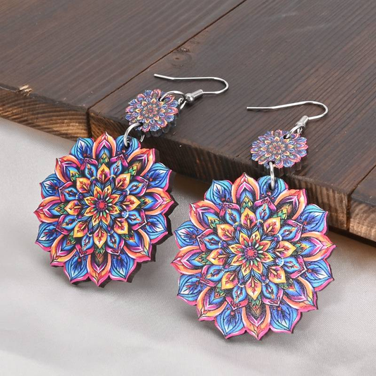 Colorful Mandala Earrings