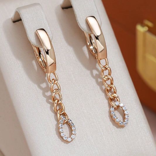 Dangling Bright Chain Earrings