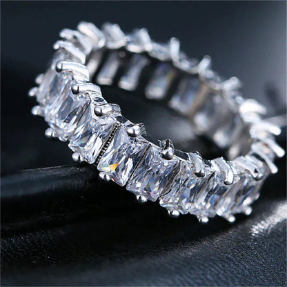 Luxury Zirconia Ring In Gold And Silver