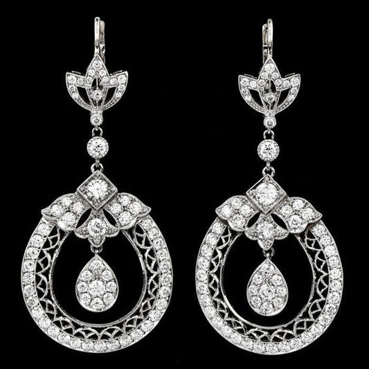 Crystal Dangling Earrings