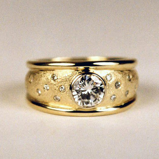 Golden & Crystal Ring