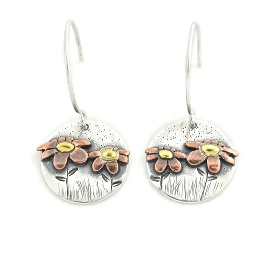 Flower Silver Earrings