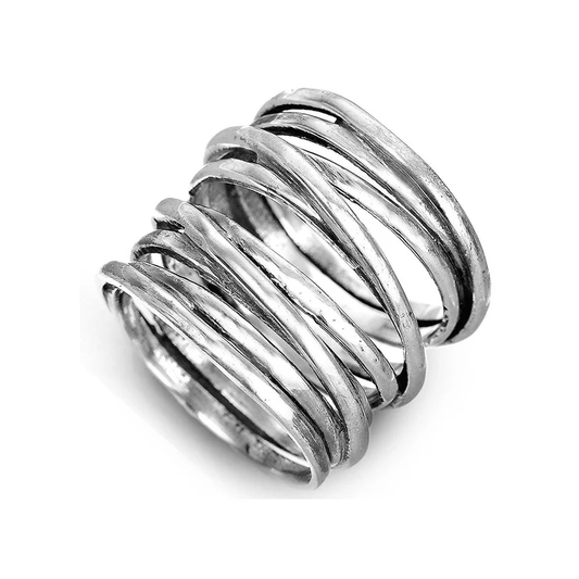 Silver Layered Ring