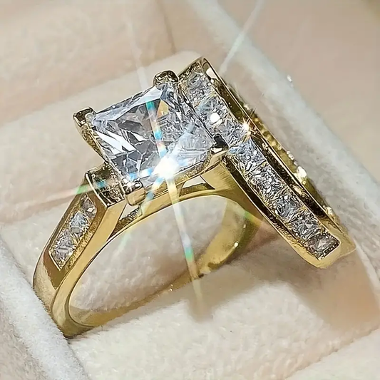 Gold Zirconia Ring Pack