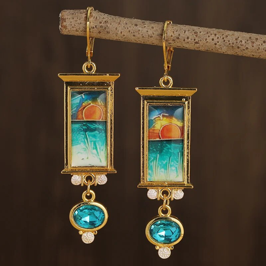 Colorful Paint Earrings