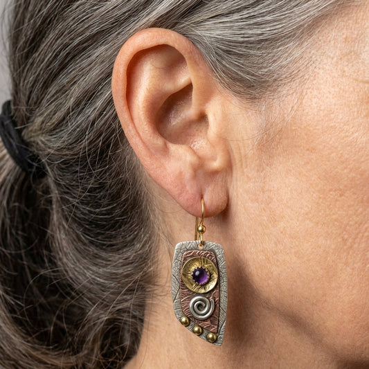 Amethyst Drop Earrings