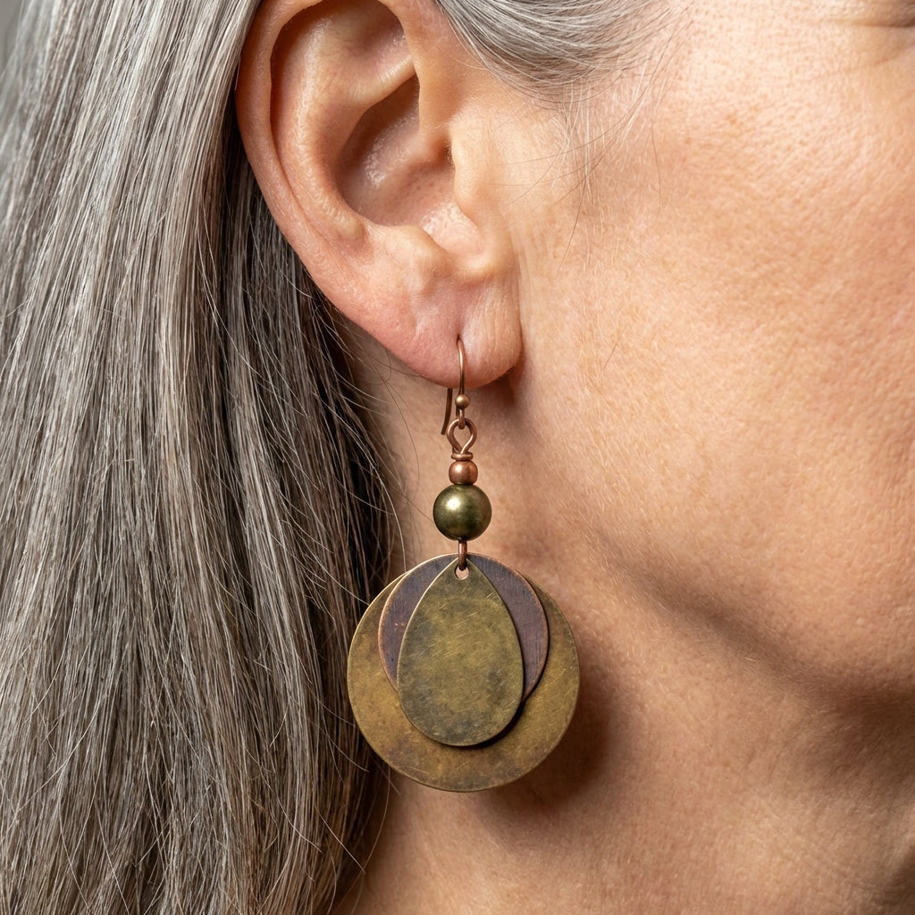 Bronze Dangle Earrings
