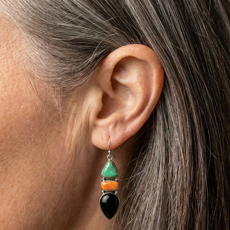 Geometric Dangle Earrings