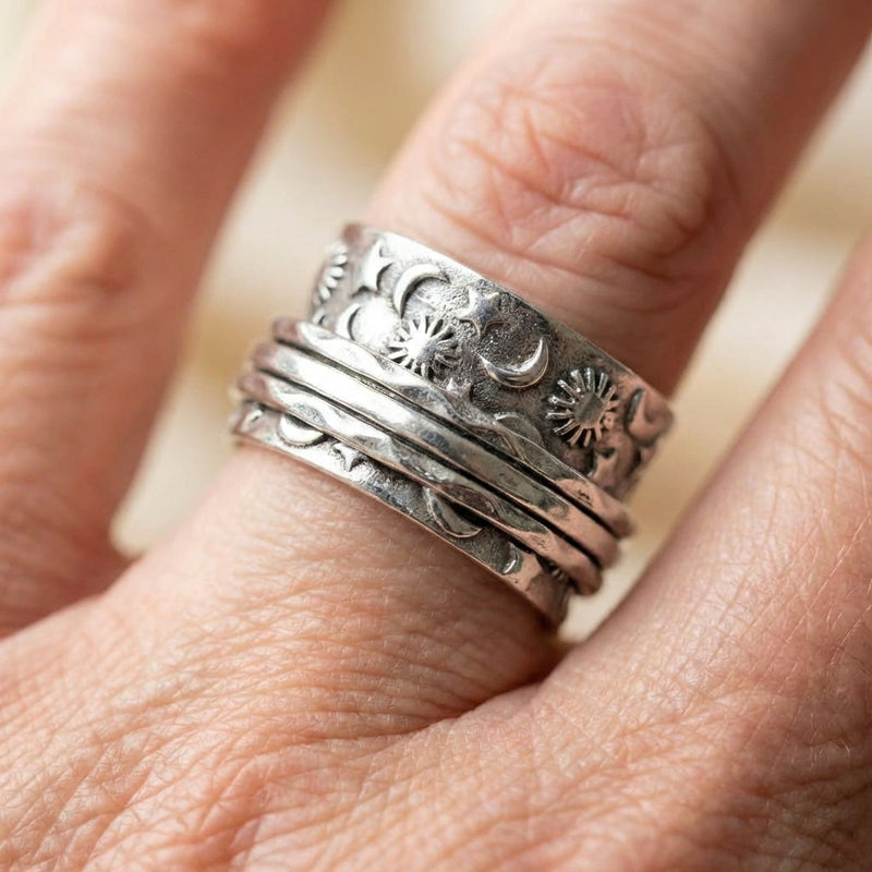 Star Moon Ring