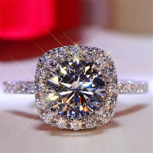 Cubic Zirconia Silver Ring