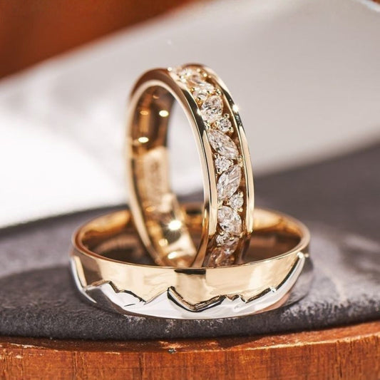 Elegant Zirconia Hills Ring Set