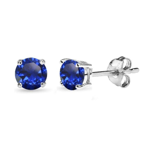 Classic Sapphire Stud Earrings