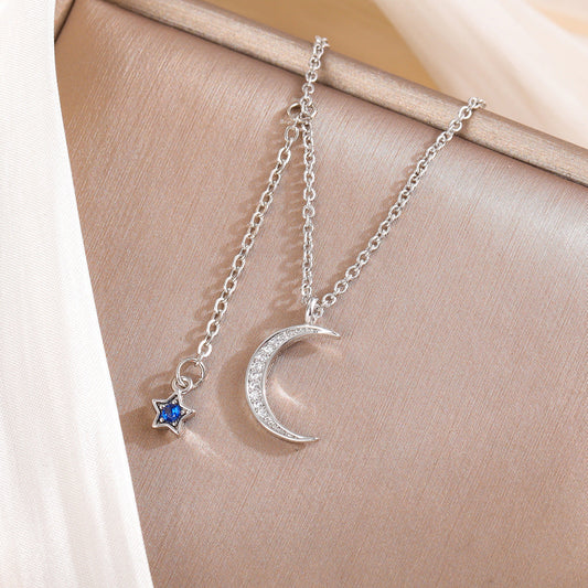 Celestial Moon Star Necklace