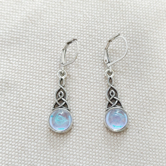 Celtic Moonstone Earrings