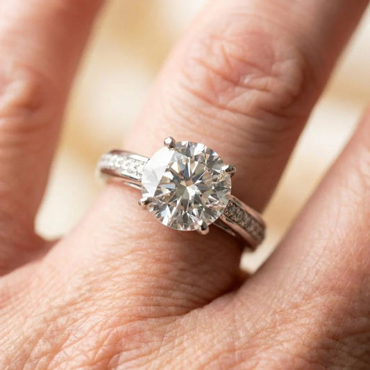 Classic Crystal Engagement Ring