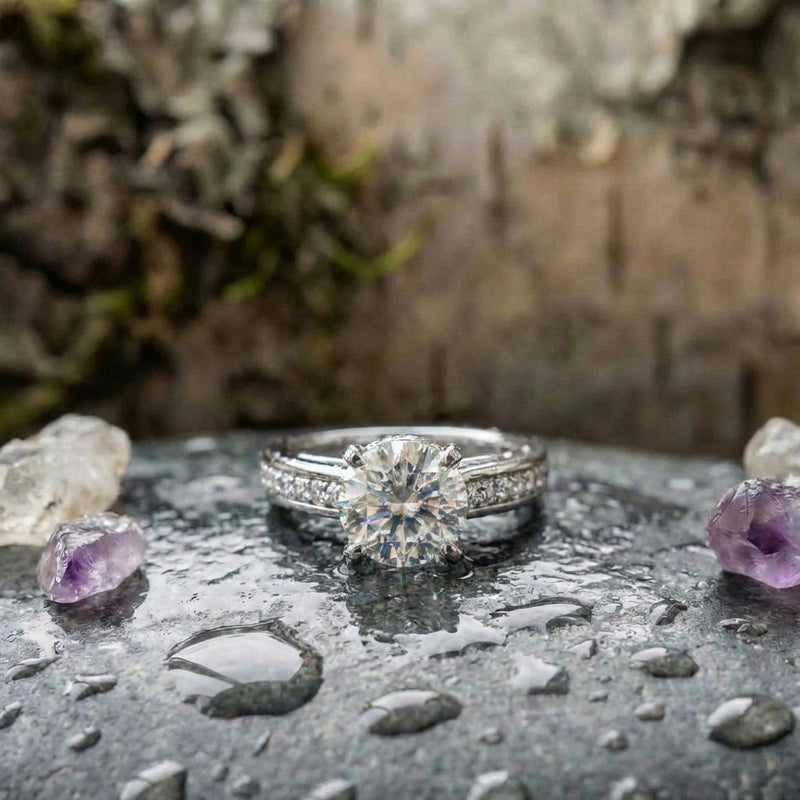 Classic Crystal Engagement Ring