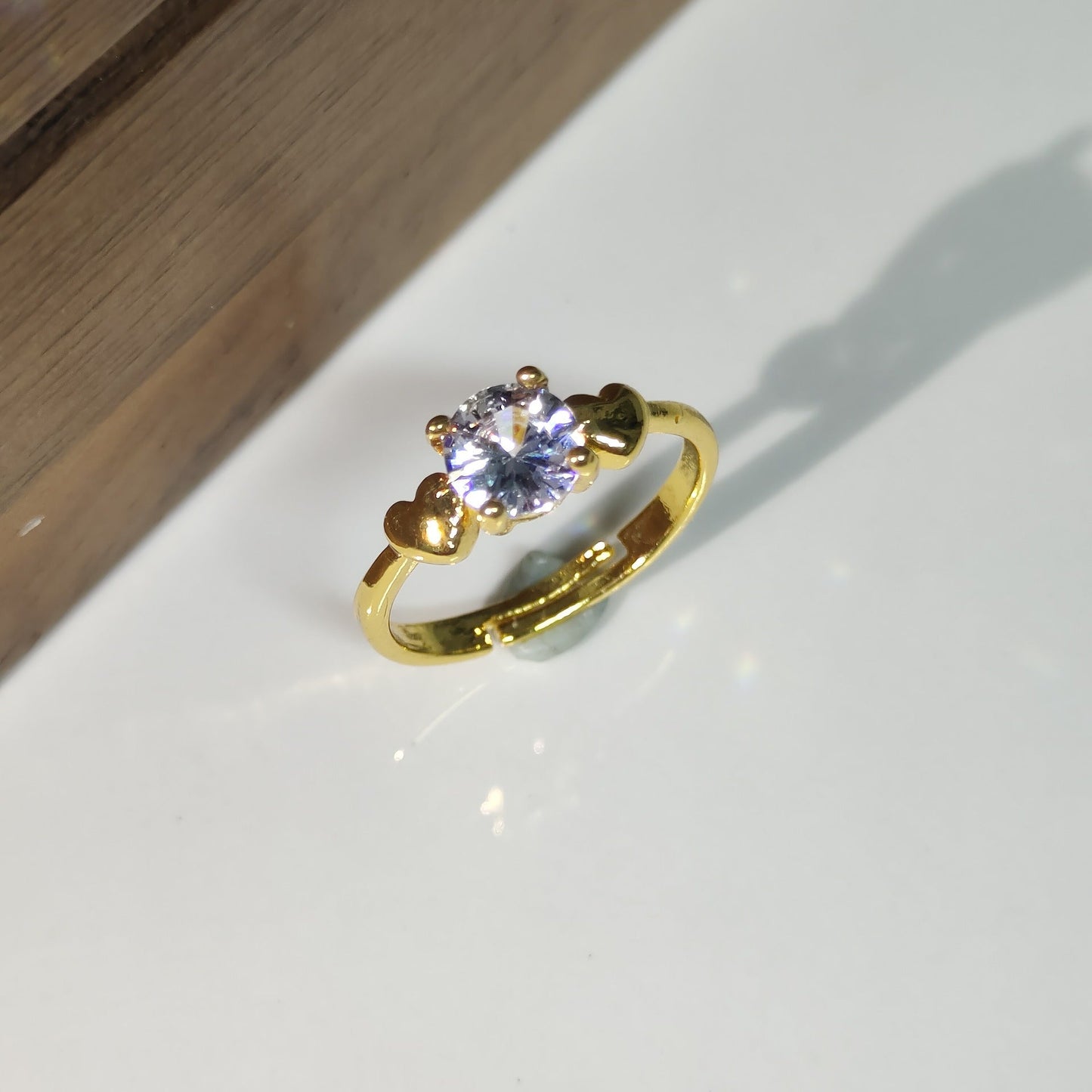 Classic Gold Cubic Zirconia Ring