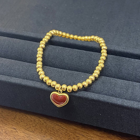 Classic Gold Heart Bracelet