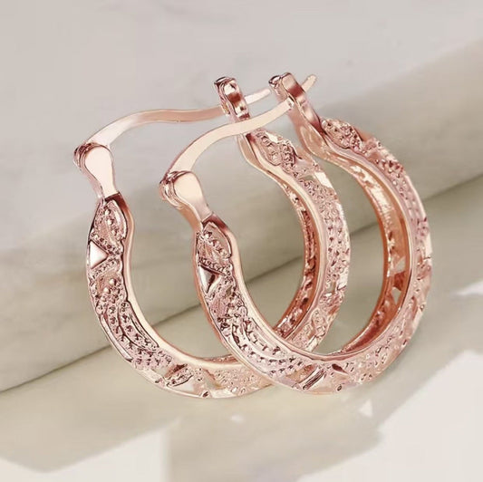 Classic Rose Gold Earrings