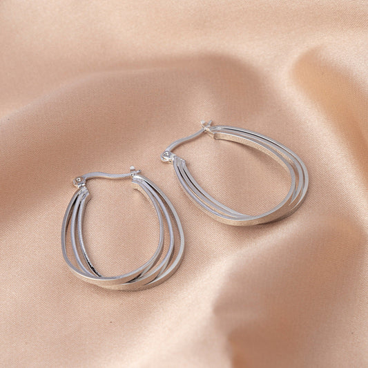 Classic Silver Hoop Earrings