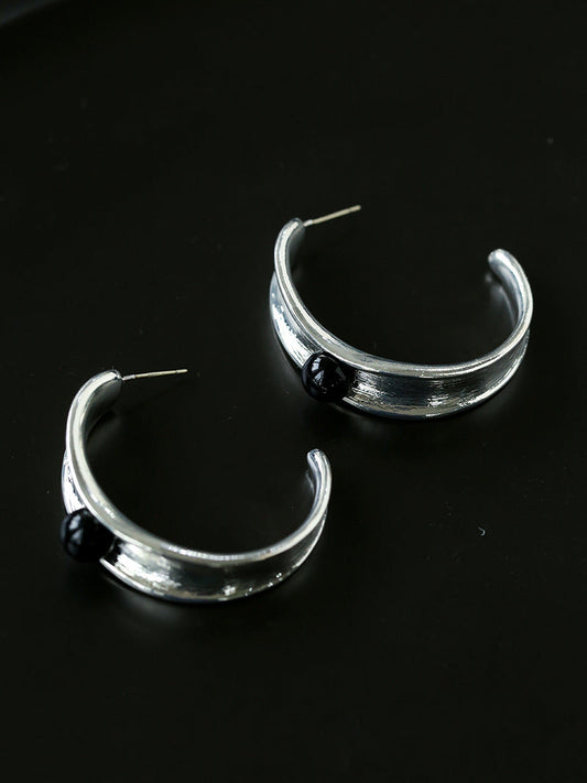 Classic Silver Hoop Earrings
