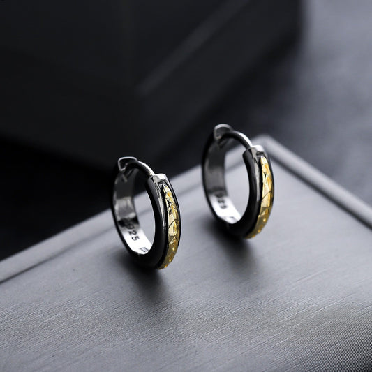 Classic Two Tone Earrings