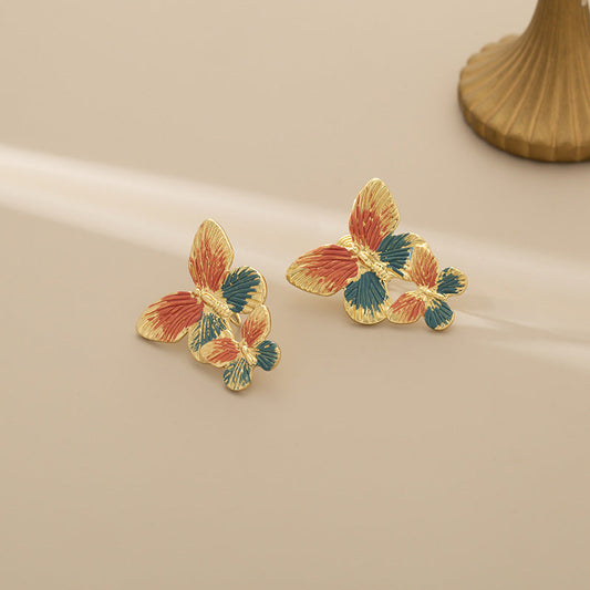 Colorful Butterfly Earrings