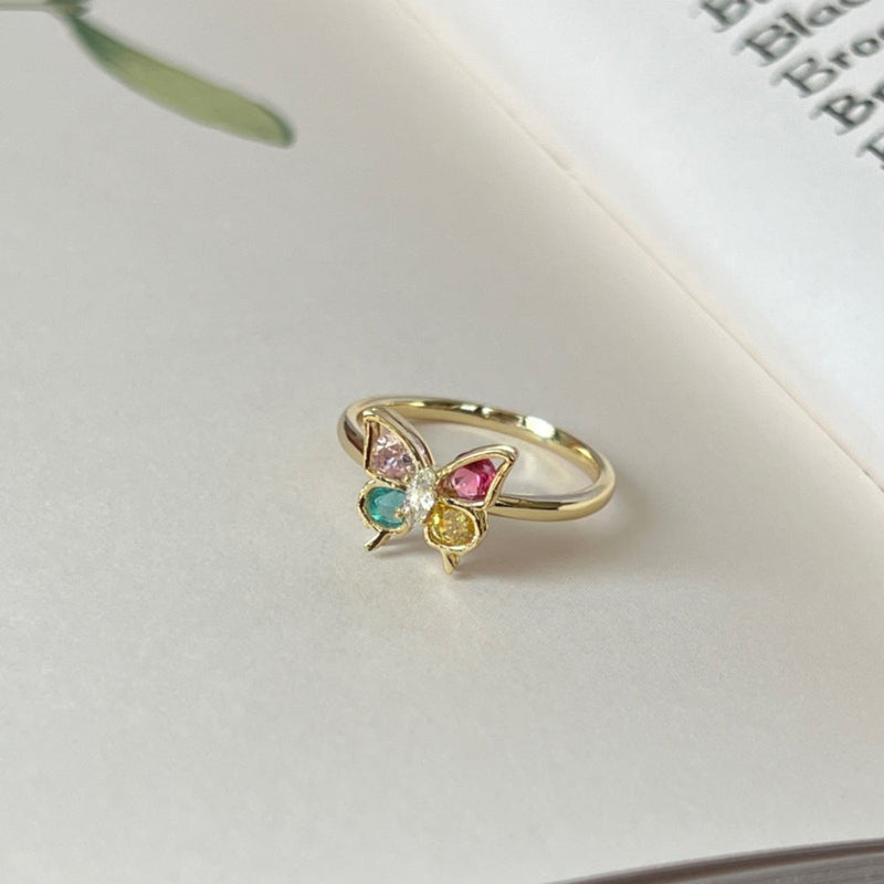 Colorful Butterfly Ring
