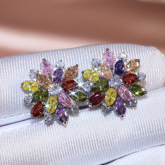 Colorful Gemstone Earrings