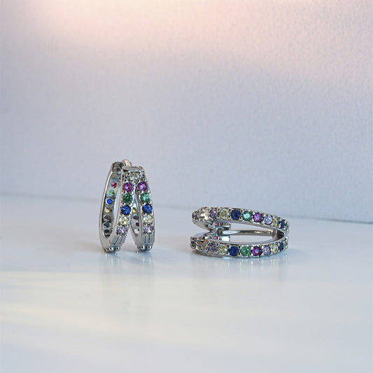 Colorful Gemstone Earrings