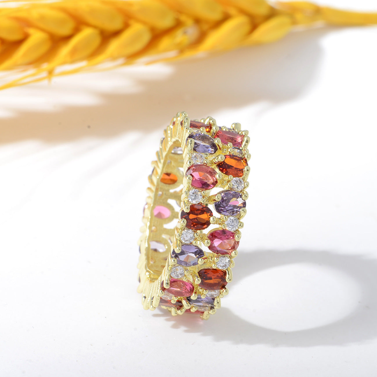 Colorful Gemstone Ring
