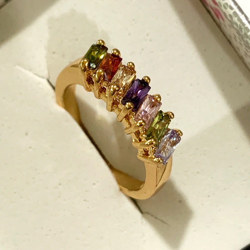 Colorful Gemstone Ring