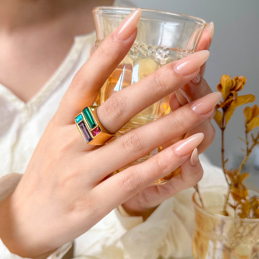 Colorful Gemstone Ring