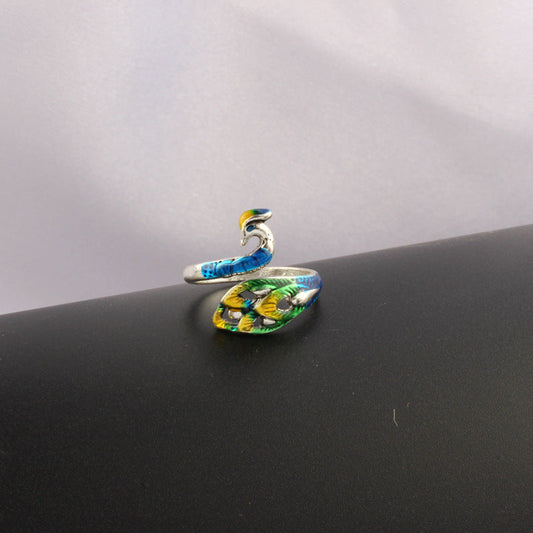 Colorful Peacock Ring