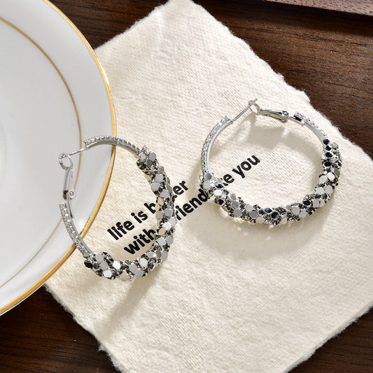 Crystal Hoop Earrings
