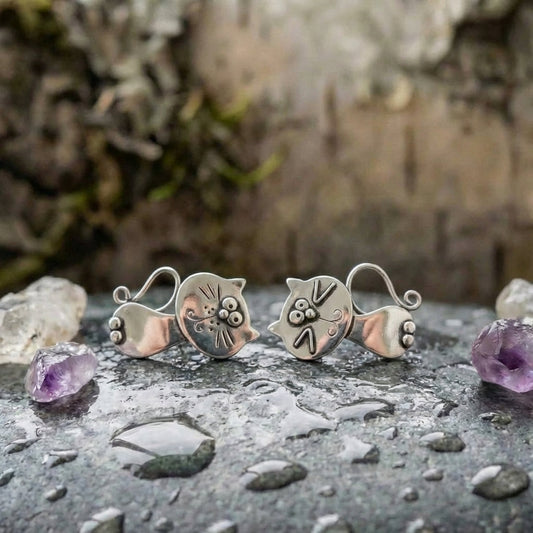 Cute Cat Stud Earrings