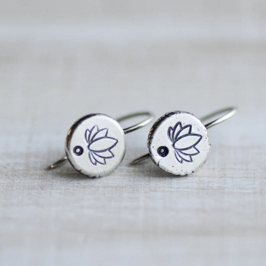 Delicate Lotus Earrings