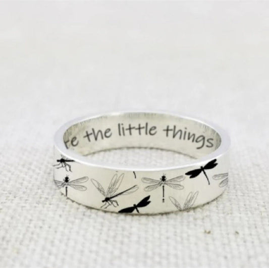 Dragonfly Bangle Ring