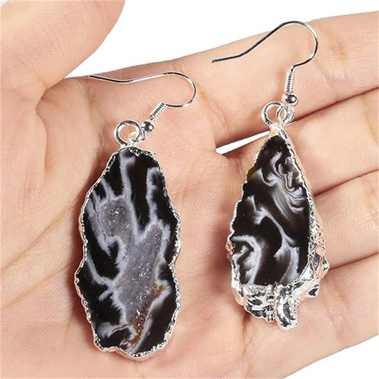 Elegant Agate Earrings