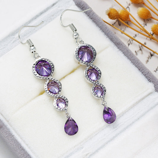 Elegant Amethyst Earrings
