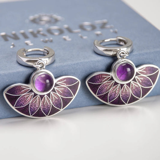 Elegant Amethyst Earrings